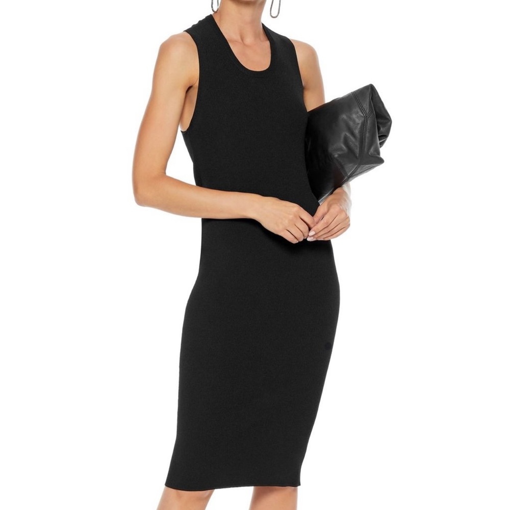 BRAND NEW Helmut Lang black knitted dress